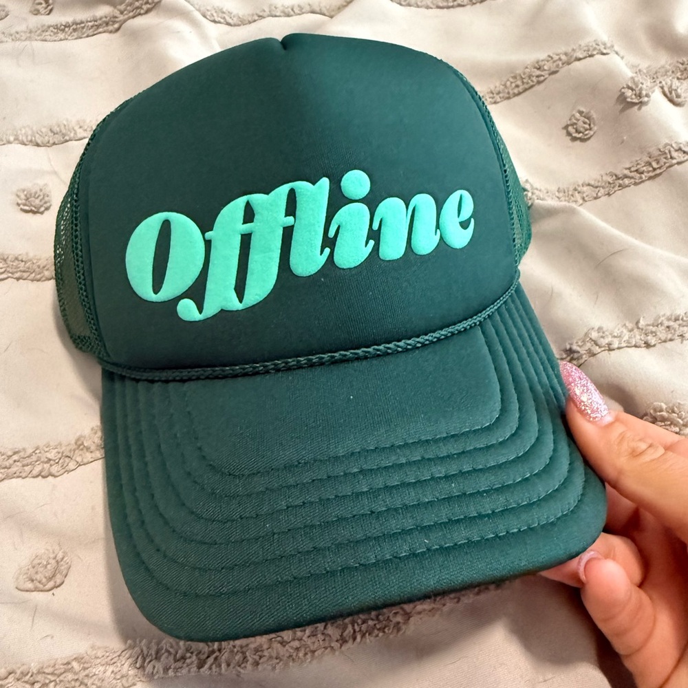 Green 'Offline' Trucker Hat